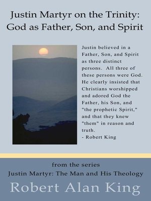 cover image of Justin Martyr on the Trinity